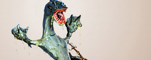 Diorama La frustración de Leviathan del artista Claudio Moda