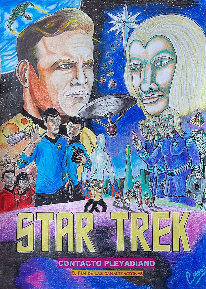 "Star trek", Pintura de la serie "Afiches que no existen" del autor Claudio Moda
