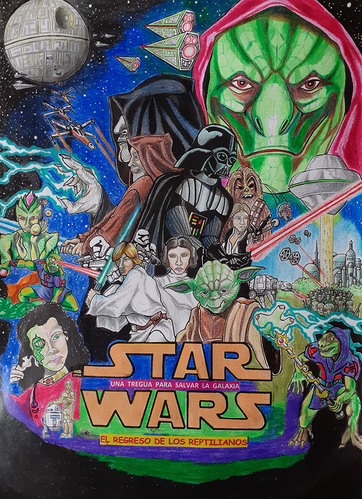 "Star Wars", Pintura de la serie "Afiches que no existen" del autor Claudio Moda